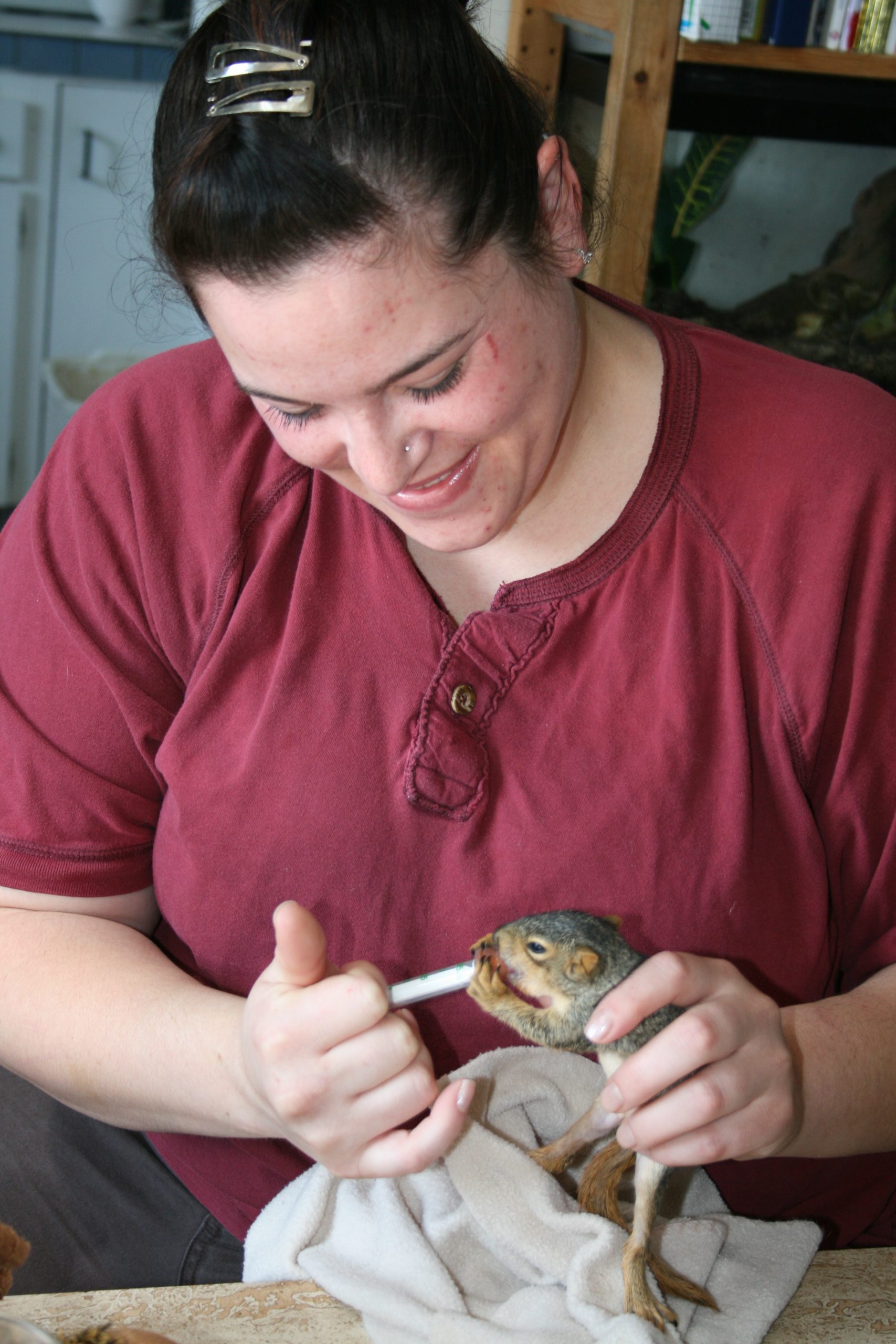 Infant animal care photo